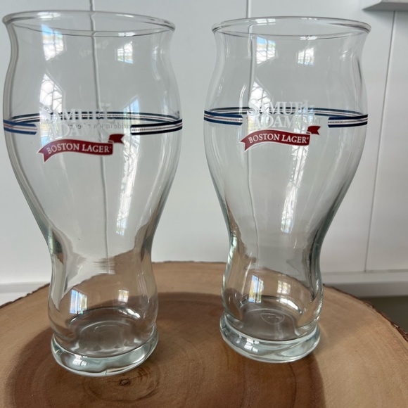 Sam Adams Lager beer Glass vintage set of 2 - Picture 5 of 7